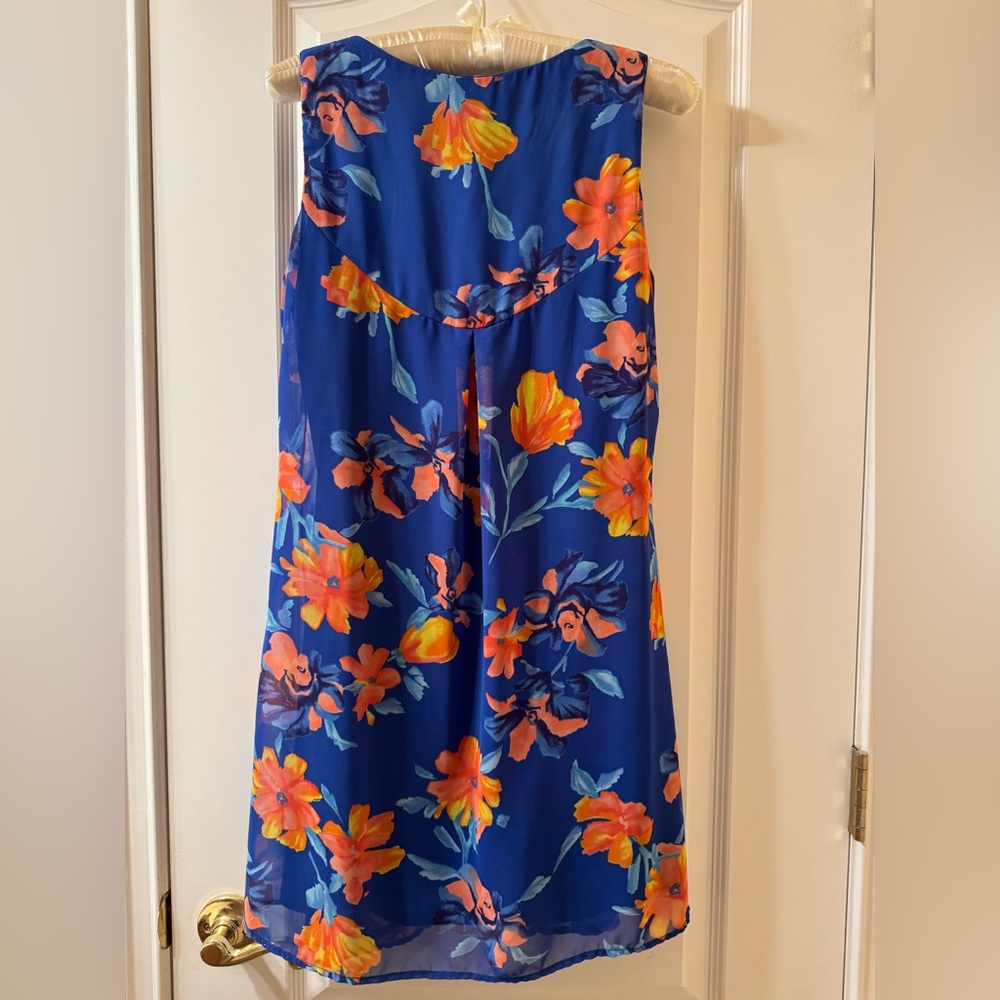NWOT Floral Sleeveless Lined Dress - Picture 4 of 9
